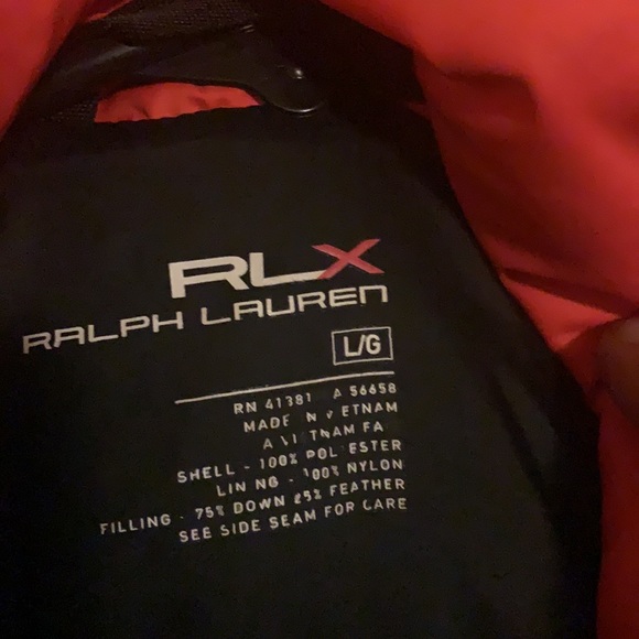 RLX Ralph Lauren Orange Puffer Vest - Picture 2 of 6
